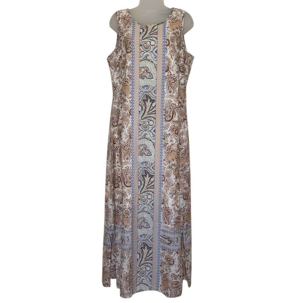 C. Wonder Paisley Print Sleeveless Maxi Dress Size 10